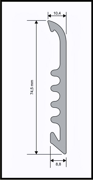 Battiscopa Large in PVC