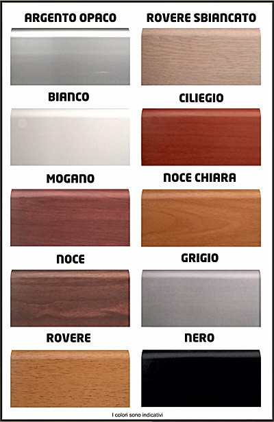 Battiscopa Large in PVC Colori